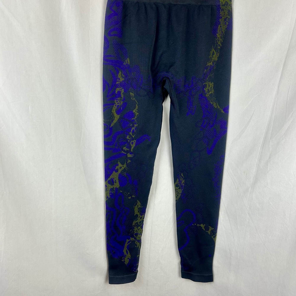 Gymshark Womens Adapt Animal Seamless Leggings Black Purple Lime B3A5X Large - Picture 7 of 8